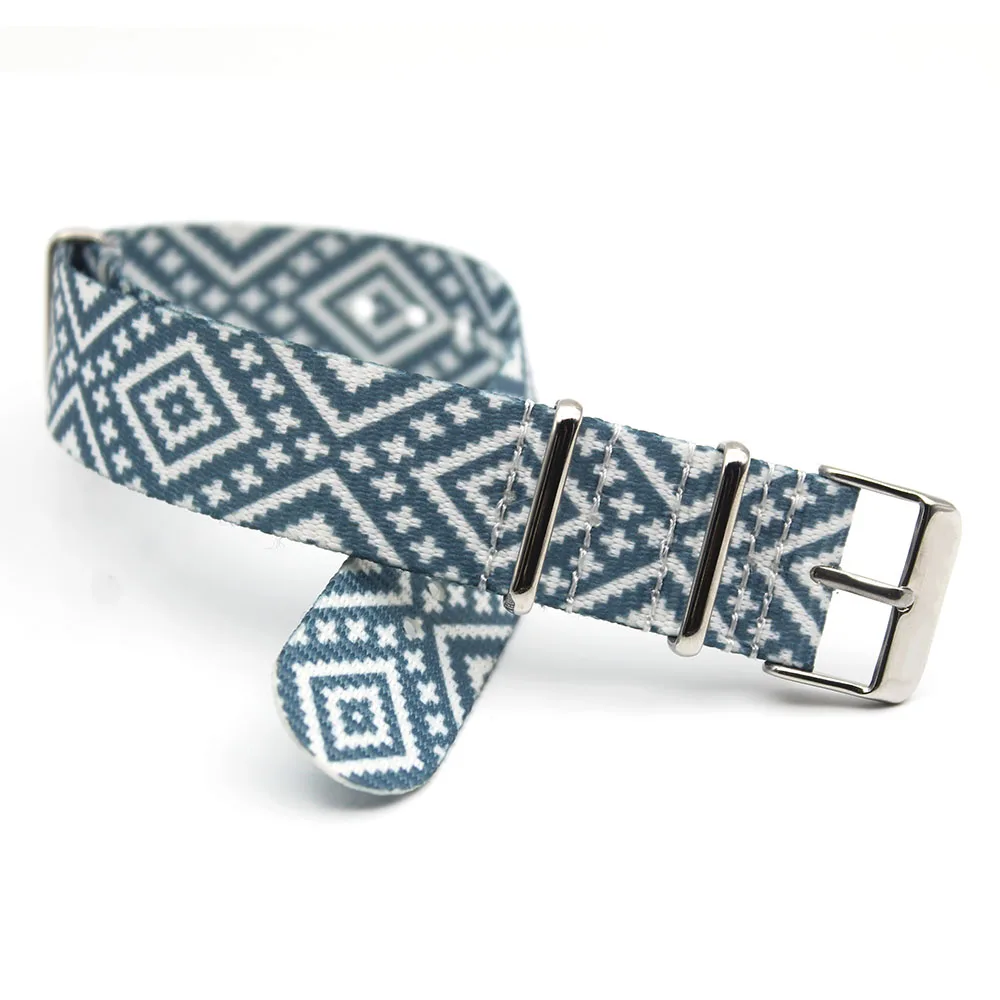 Bulk Printed Nylon Watch Band 20mm Ethnic Fabric Nato Strap For iwatch band 
Bulk Printed Nylon Watch Band 20mm Ethnic Fabric Nato Strap For iwatch band