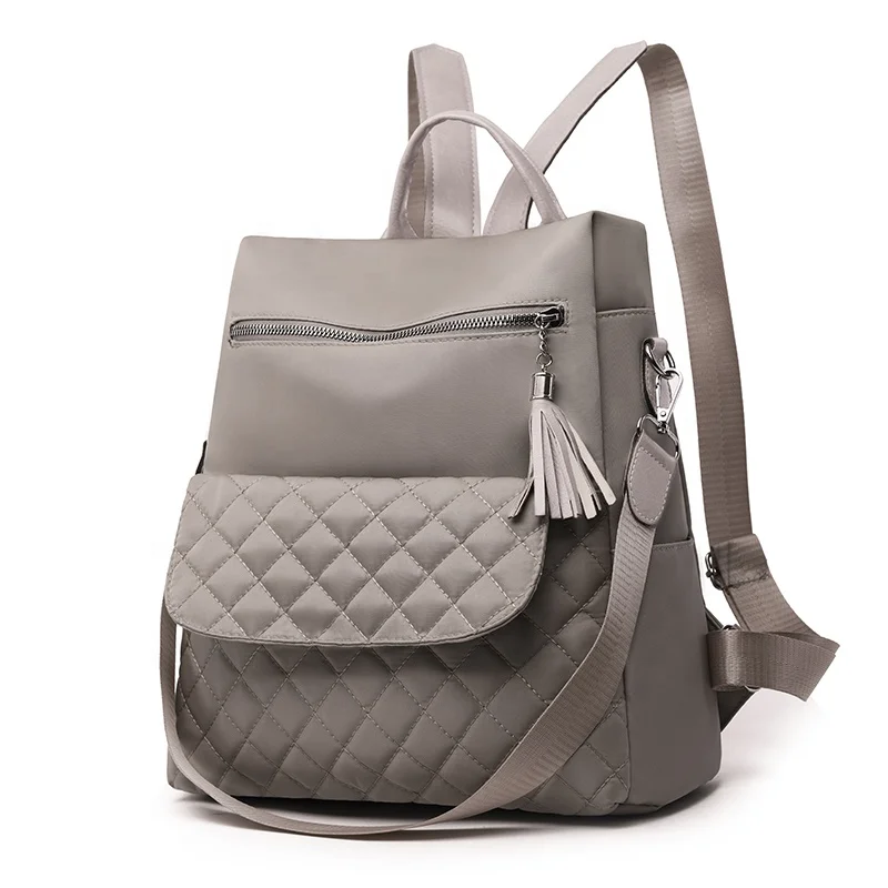 Fashion strips design oxford material anti-theft waterproof lady's bag women backpack for daily casual use
Fashion strips design oxford material anti-theft waterproof lady's bag women backpack for daily casual use