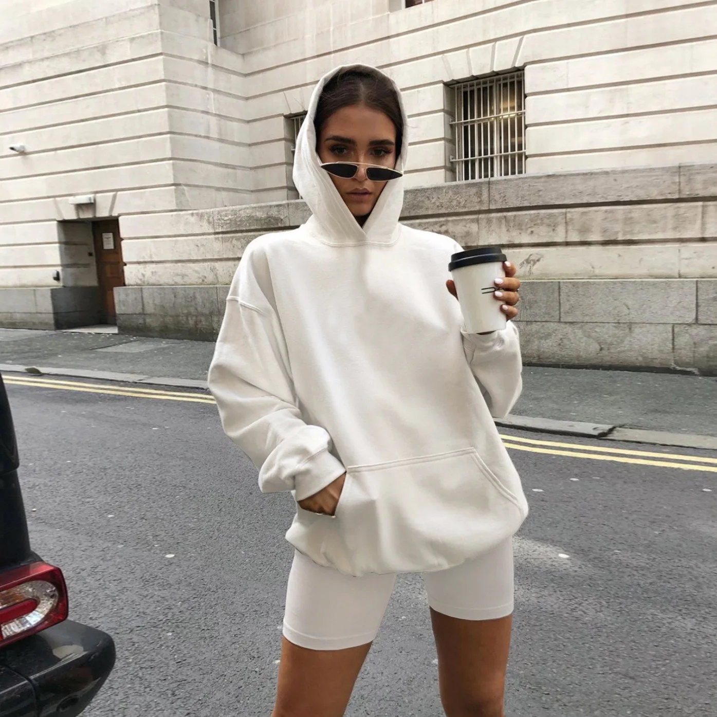 Hu Peng New Arrival Fashion Home Sweater Suit Hooded Two Piece Shorts Set Clothing Casual Long Sleeve Solid Color Two Piece Sets 
Hu Peng New Arrival Fashion Home Sweater Suit Hooded Two Piece Shorts Set Clothing Casual Long Sleeve Solid Color Two Piece Sets