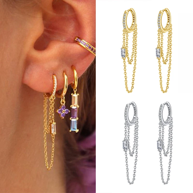 RINNTIN EQE33 Brincos Jewelry 925 Sterling Silver Zirconia Earrings Long Hoop Line Crystal Earrings for Women
RINNTIN EQE33 Brincos Jewelry 925 Sterling Silver Zirconia Earrings Long Hoop Line Crystal Earrings for Women