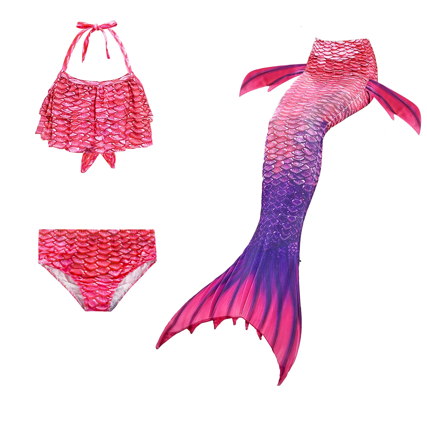 3PCS/Sets Kids Bikini mermaid tail swimwear gradient color mermaid tail bikini swimwear for girl, As picture
3PCS/Sets Kids Bikini mermaid tail swimwear gradient color mermaid tail bikini swimwear for girl, As picture