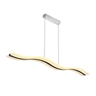 Simple dining room hanging waves LED acrylic pendant light