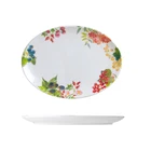 Reusable Melamine Pattern Berry Pie 12 "Home Shallow Fish Dish Plastic Fish Plate For Supermarket