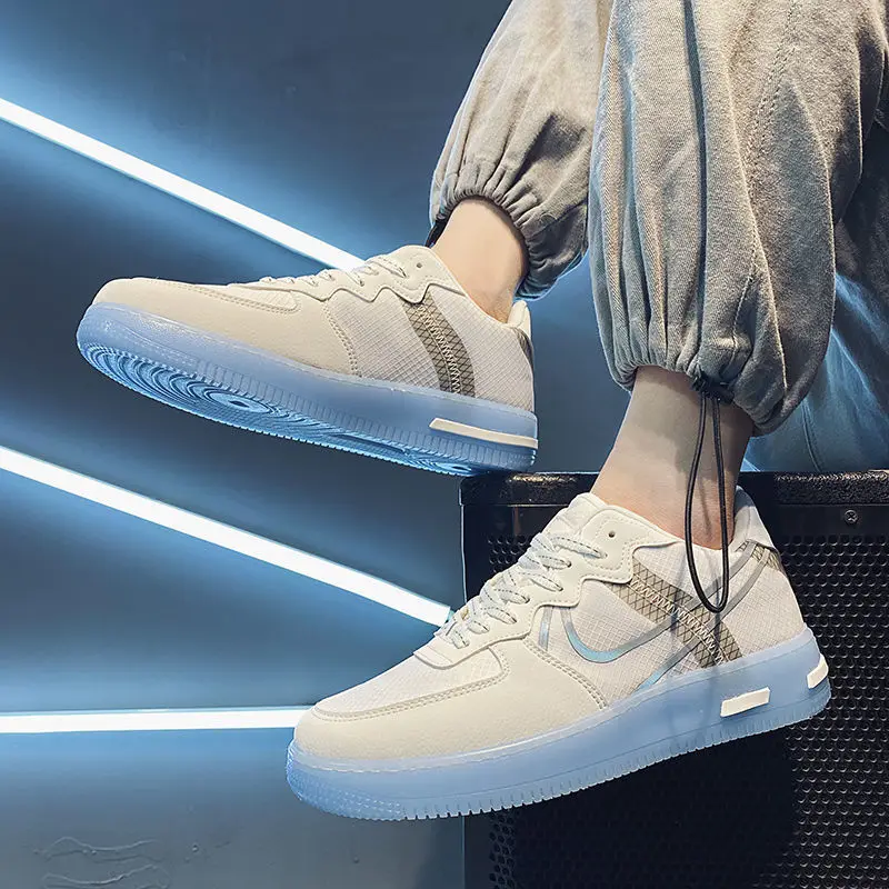 2021 New Men's Casual Sports Board Shoes Korean Breathable White Shoes Ice Blue Casual Shoes Men, White. black
2021 New Men's Casual Sports Board Shoes Korean Breathable White Shoes Ice Blue Casual Shoes Men, White. black