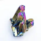 Wholesale Reiki crystal Colorful Aura Quartz crystal Cluster For Sale Decorative