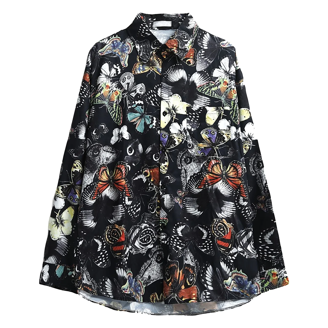 2021 men and women same paragraph original ins dark high street style butterfly print loose long sleeve shirt
2021 men and women same paragraph original ins dark high street style butterfly print loose long sleeve shirt