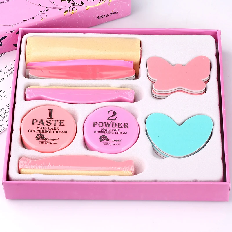 LiLy Angel Nail Treatments&Conditioner 11pcs Nail Polishing Paste&Powder Nail art Manicure Luster Buffing Full set of nail files, Pink and purple
LiLy Angel Nail Treatments&Conditioner 11pcs Nail Polishing Paste&Powder Nail art Manicure Luster Buffing Full set of nail files, Pink and purple