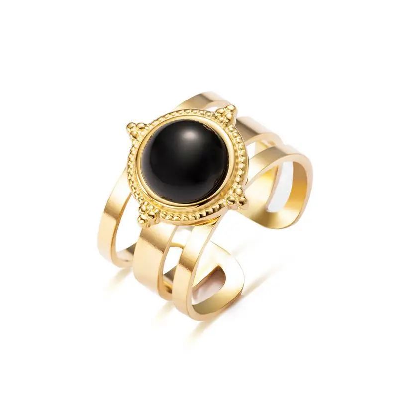 Light Luxury Versatile Natural Titanium Steel Rings European and American Vintage Opengem stone ring Jewelry Wholesale
Light Luxury Versatile Natural Titanium Steel Rings European and American Vintage Opengem stone ring Jewelry Wholesale