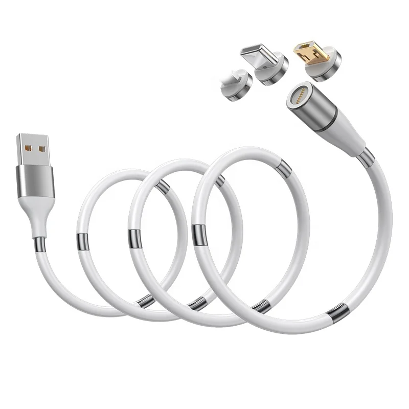 2021 New Design Easy-Coil Fast Charging Cable 8Pin Mircro USB Type C Charge Magnetic Charging USB Cable for iPhone Andriod
2021 New Design Easy-Coil Fast Charging Cable 8Pin Mircro USB Type C Charge Magnetic Charging USB Cable for iPhone Andriod