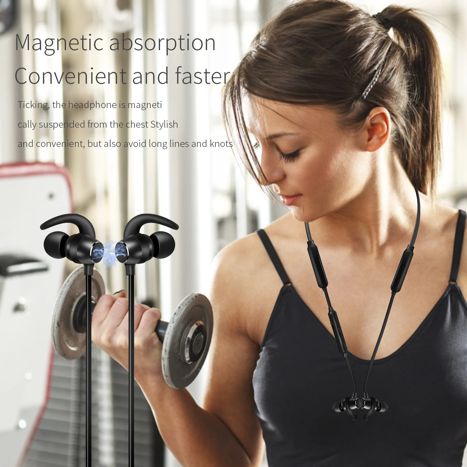 Hand free sports lightness earphone bluetooth, china swift bluetooth earphone wholesale, popular earphone earbuds - ANKUX.COM