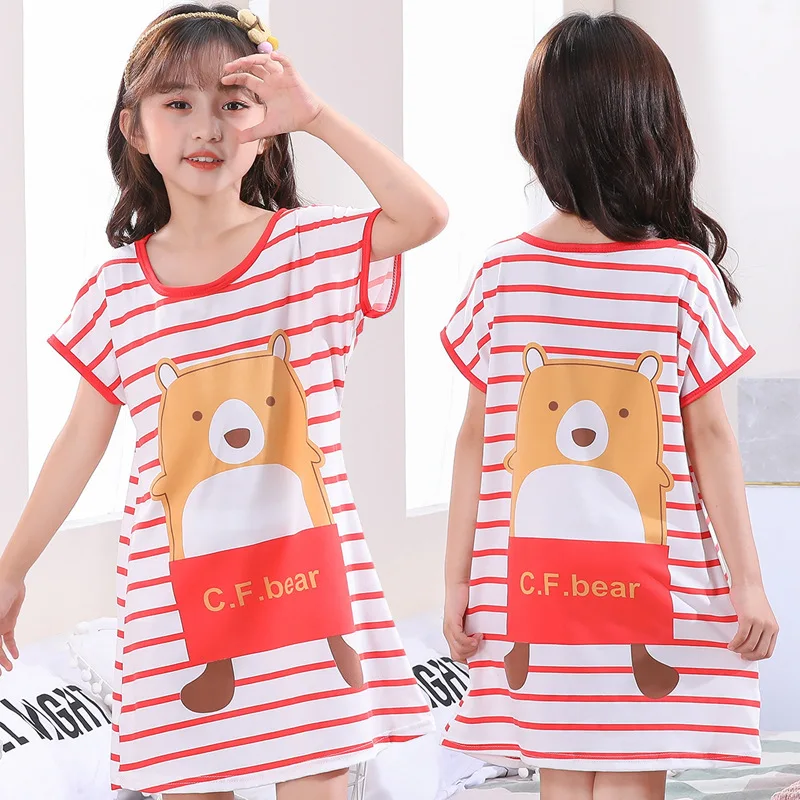 Summer girls nightdress short-sleeved children's pajamas girl home service thin air-conditioning suit baby dress, Picture shows
Summer girls nightdress short-sleeved children's pajamas girl home service thin air-conditioning suit baby dress, Picture shows