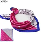 Wholesale Floral Print 60*60cm 100% Silk Women Large Long Bound Silk Scarf