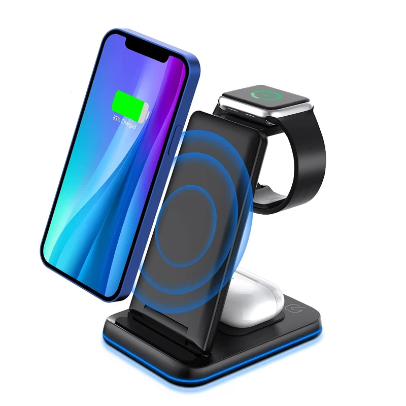 Foldable 15W Wireless Charger Station Smart Watch 3 in 1 Wireless Charging Stand Dock for iPhone 12
Foldable 15W Wireless Charger Station Smart Watch 3 in 1 Wireless Charging Stand Dock for iPhone 12