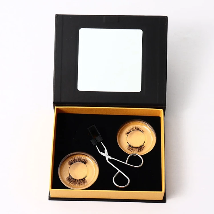 Custom Magnetic False Eyelashes private label kit with No Glue No Eyeliner False Lashes 2 pairs magnetic eyelash boxes packaging, Natural black
Custom Magnetic False Eyelashes private label kit with No Glue No Eyeliner False Lashes 2 pairs magnetic eyelash boxes packaging, Natural black