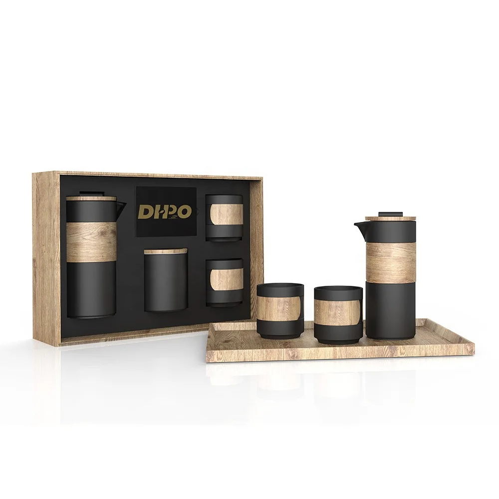 portable custom french press coffee tea pot set with own logo wooden box, Black, white, gray,marble 
portable custom french press coffee tea pot set with own logo wooden box, Black, white, gray,marble