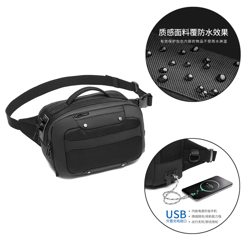 Fashion OZUKO Outdoor Sports Travel Fanny Pack Waterproof Shoulder Belt Bag Male Messenger Men Crossbody Bags Chest, Black/blue/grey/camouflage
Fashion OZUKO Outdoor Sports Travel Fanny Pack Waterproof Shoulder Belt Bag Male Messenger Men Crossbody Bags Chest, Black/blue/grey/camouflage