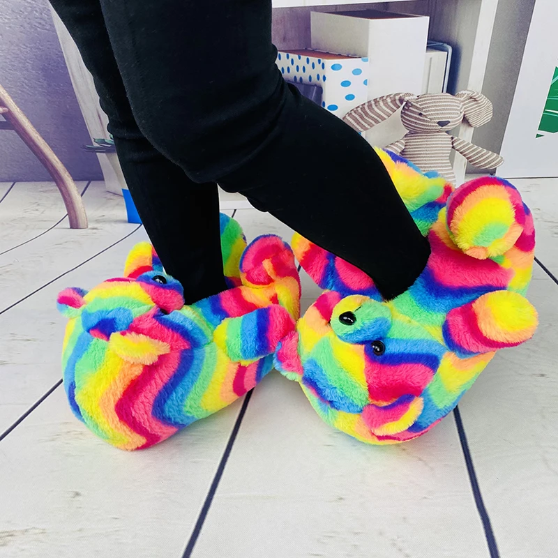 KCS 2021 Flat Fur slippers Plush New Style Slippers House blue Teddy Bear Slippers for Women Girls Kids, Picture color
KCS 2021 Flat Fur slippers Plush New Style Slippers House blue Teddy Bear Slippers for Women Girls Kids, Picture color