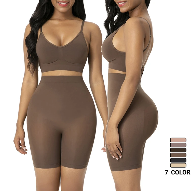 Plus Size Seamless Softer Butt Lifter Shorts And Bra Set Women Slimming Fat Tummy Control Shapewear, As show
Plus Size Seamless Softer Butt Lifter Shorts And Bra Set Women Slimming Fat Tummy Control Shapewear, As show