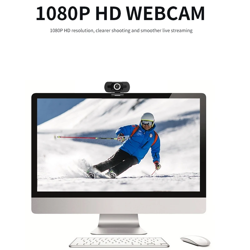 Web Cam 1080P Computer PC USB Webcam Camera FHD Webcams