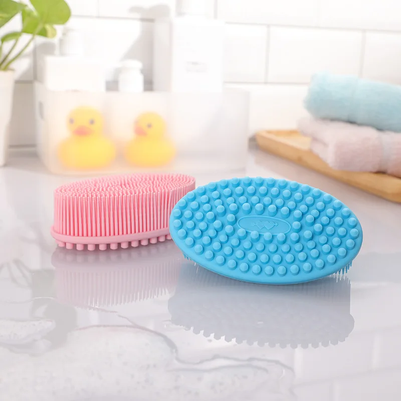 cleaning body baby back shower scrub natural massage exfoliating