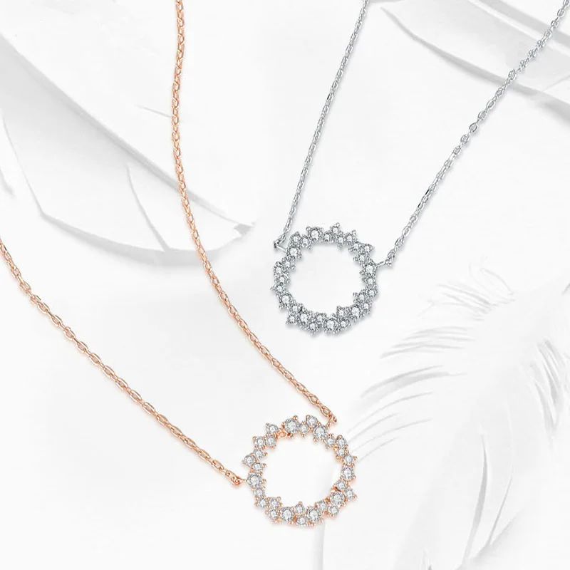 Trendy Round Necklace Set Shiny Full Zircon Circle Pendant Necklaces Gift For Women Fine Accessories NK069
Trendy Round Necklace Set Shiny Full Zircon Circle Pendant Necklaces Gift For Women Fine Accessories NK069