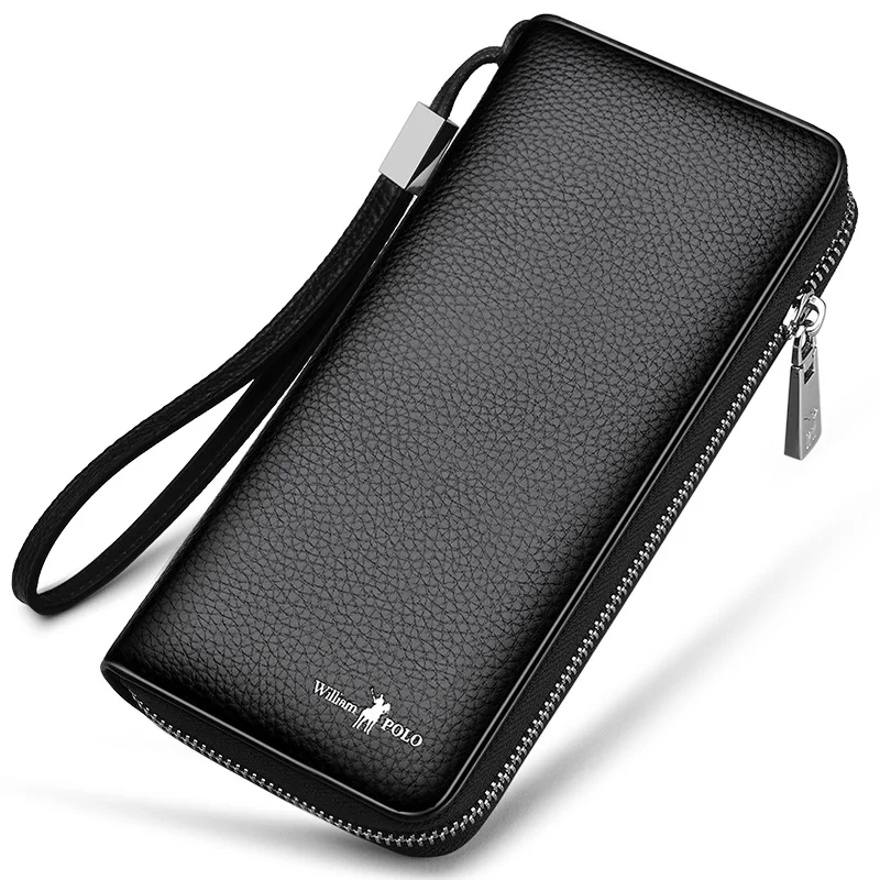 Genuine Leather Long Clutch Zipper wallet for men Business Men Soft Leather Clutch Bags New Arrival, Black
Genuine Leather Long Clutch Zipper wallet for men Business Men Soft Leather Clutch Bags New Arrival, Black