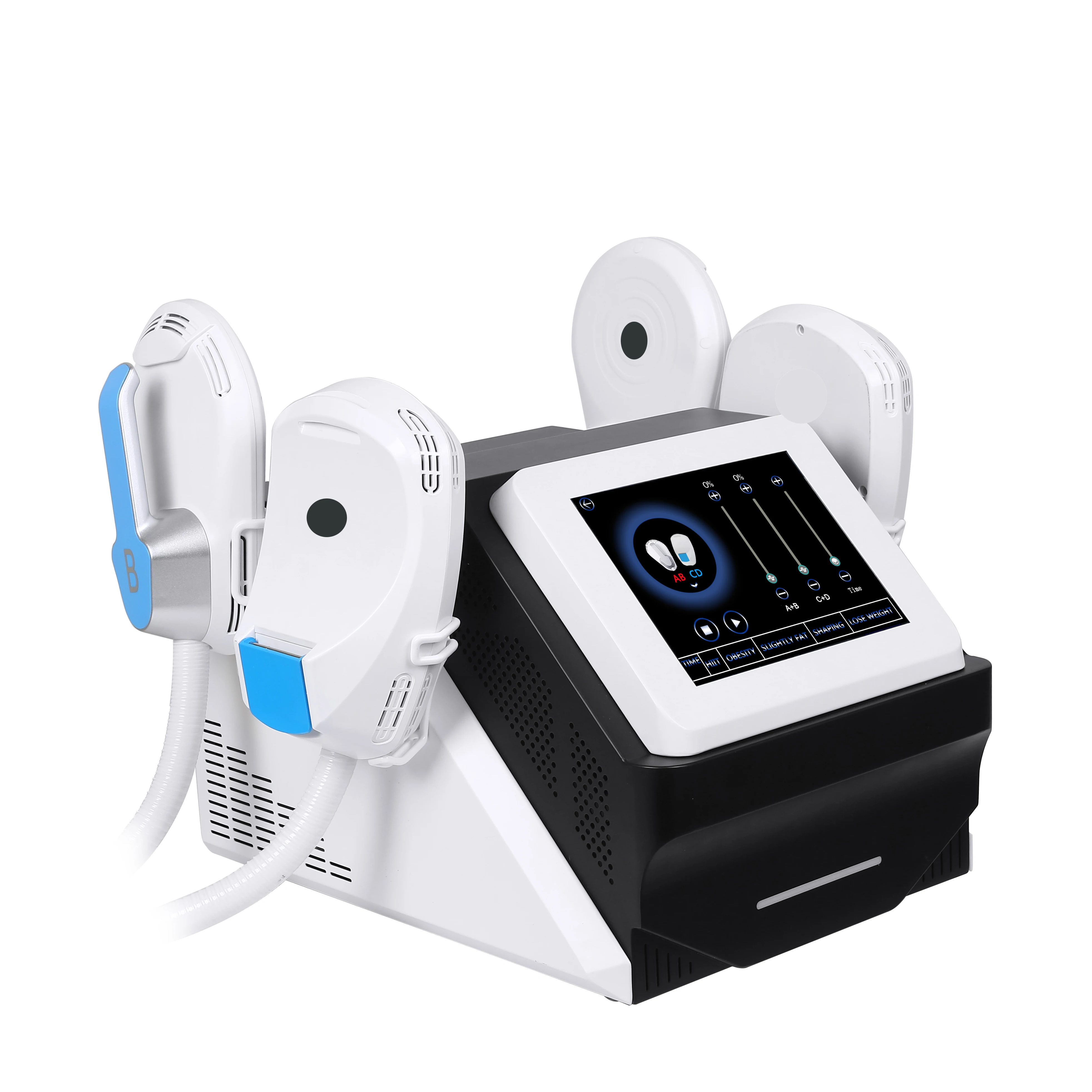 EMS Body Slimming Sculpting Rf Tesla Emslim RF Electromagnetic Muscle Stimulator Slimming Sculpting Machine, White&black
EMS Body Slimming Sculpting Rf Tesla Emslim RF Electromagnetic Muscle Stimulator Slimming Sculpting Machine, White&black