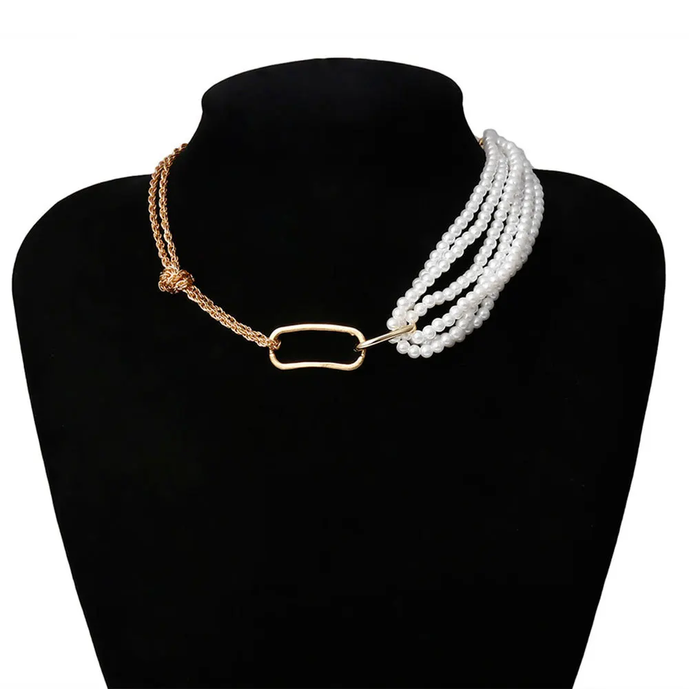 Punk Unique Imitation Pearl Chain Necklace for Women Wedding Steampunk 2021 Gothic Twisted Chunky Thick Choker Necklace Jewelry, Gold,silver
Punk Unique Imitation Pearl Chain Necklace for Women Wedding Steampunk 2021 Gothic Twisted Chunky Thick Choker Necklace Jewelry, Gold,silver