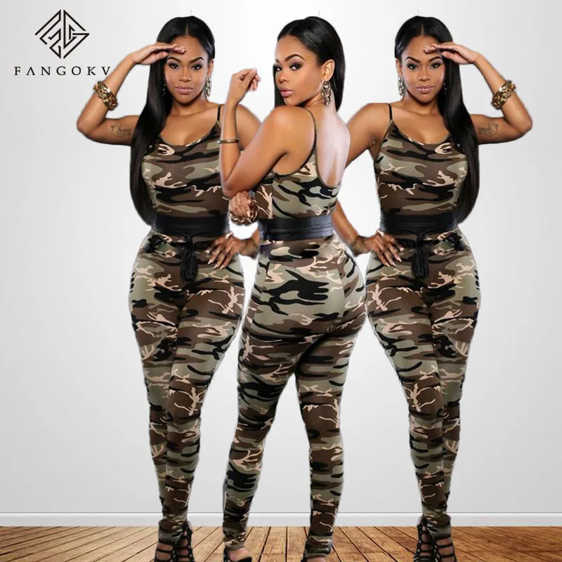 Women Fashion V-neckCamo Printed Jumpsuits Long Rompers Summer Sleeveless Casual Loose Camouflage Printed Bodysuit Playsuits 
Women Fashion V-neckCamo Printed Jumpsuits Long Rompers Summer Sleeveless Casual Loose Camouflage Printed Bodysuit Playsuits