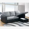 Dubai recliner sofa cum bed furniture half fabric half leather sofa