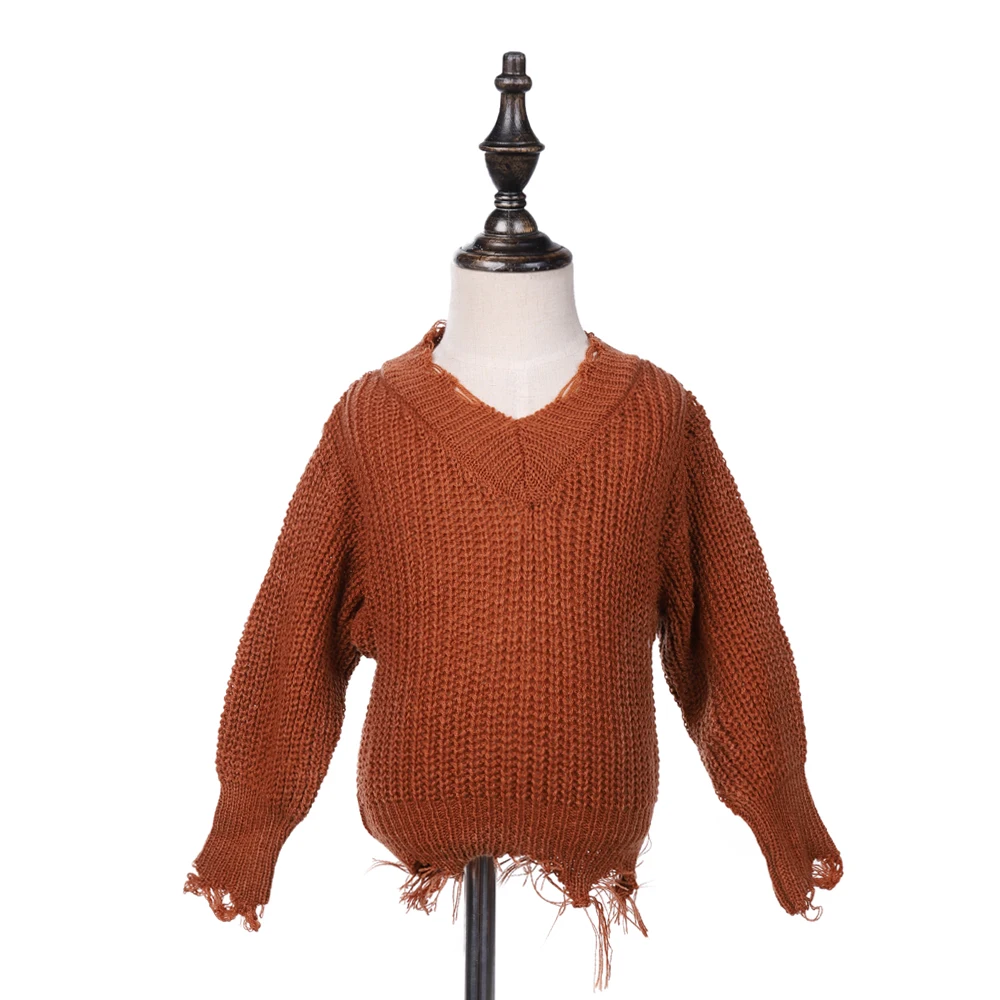 New arrival Long sleeve Baby & Kid Solid Color Distressed Sweater custom, Black, beige white, caramel,colorful
New arrival Long sleeve Baby & Kid Solid Color Distressed Sweater custom, Black, beige white, caramel,colorful