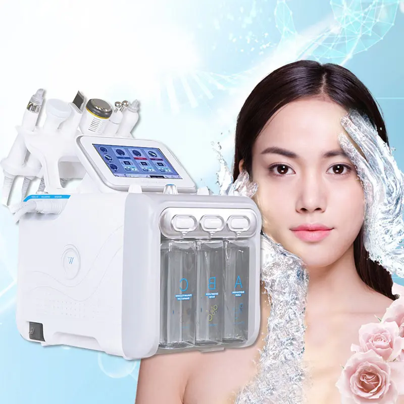 6 in 1 hydrogen oxygen facial beauty machine oxygen bubble facial beauty machine for face deep clean wholesale price, White
6 in 1 hydrogen oxygen facial beauty machine oxygen bubble facial beauty machine for face deep clean wholesale price, White