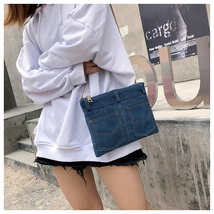 Custom Women's Denim Jean Canvas Crossbody Bag Travel Storage Pouch Cosmetic Shoulder Bag, Dark blue/light blue
Custom Women's Denim Jean Canvas Crossbody Bag Travel Storage Pouch Cosmetic Shoulder Bag, Dark blue/light blue