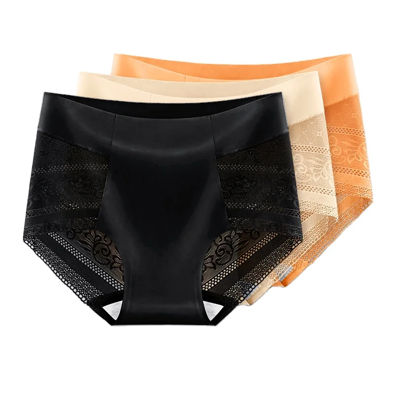 New style ice silk seamless triangle mid-waist girl lace panties breathable crotch cotton high quality wholesale women's panty
New style ice silk seamless triangle mid-waist girl lace panties breathable crotch cotton high quality wholesale women's panty