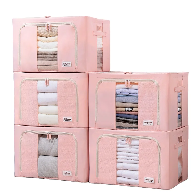 Large Oxford Cloth Steel Frame Storage Box Waterproof Durable Foldable 2 Zippes 3 Clear Windows Stackable
Large Oxford Cloth Steel Frame Storage Box Waterproof Durable Foldable 2 Zippes 3 Clear Windows Stackable