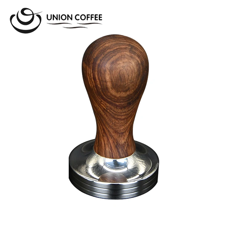 Stainless Steel Espresso Coffee Tamper 51/53/58 mm Coffee Tamper Afrian yellow Pear Wood Handle With Logo Design
Stainless Steel Espresso Coffee Tamper 51/53/58 mm Coffee Tamper Afrian yellow Pear Wood Handle With Logo Design