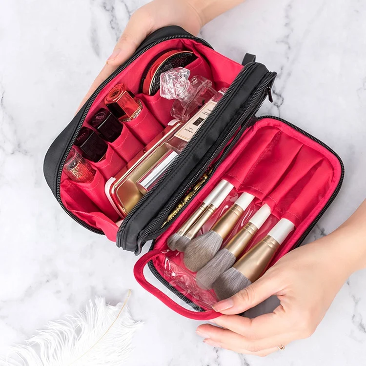 custom portable travel Nail polish lipstick makeup bag with dividers black mini bridesmaid gift cosmetic bag, Black, customized color
custom portable travel Nail polish lipstick makeup bag with dividers black mini bridesmaid gift cosmetic bag, Black, customized color