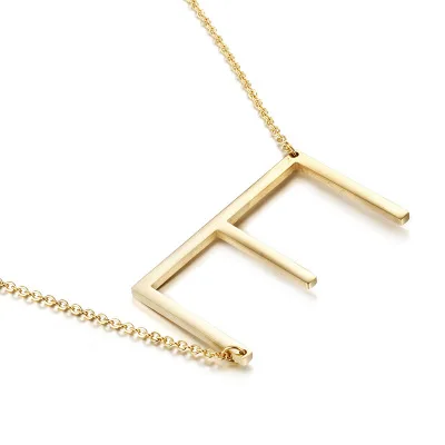 High Quality Custom 26 Letters Pendant Stainless Steel Necklace For Girls, Gold
High Quality Custom 26 Letters Pendant Stainless Steel Necklace For Girls, Gold