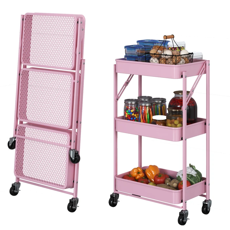 Wholesale 3-Tier Folding Mobile Storage Organizer kitchen storage Car with wheels ,For Kitchen,Bathroom,Office(Pink)
Wholesale 3-Tier Folding Mobile Storage Organizer kitchen storage Car with wheels ,For Kitchen,Bathroom,Office(Pink)