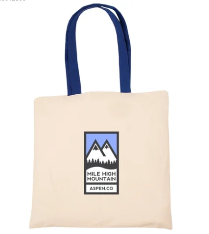 Full Color Economy Cotton Grocery Logo Tote Bag For Grocery Shopping With Contrasting Handles, Customized color
Full Color Economy Cotton Grocery Logo Tote Bag For Grocery Shopping With Contrasting Handles, Customized color