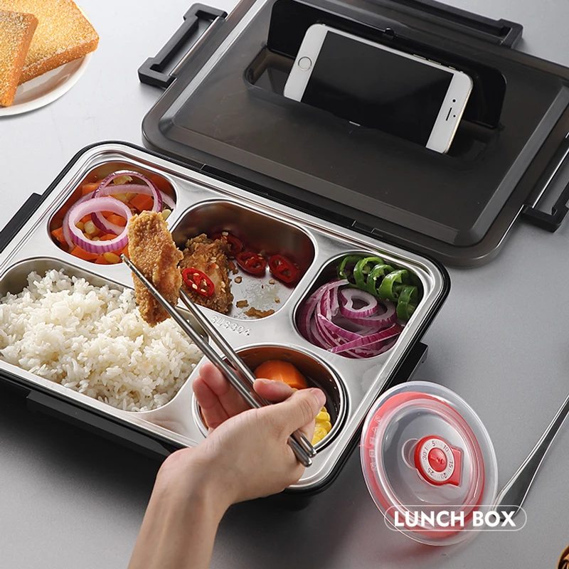 304 Stainless steel 3 compartment 1000ML bento box school lunch tray korean lunch box with lid, Green blue pink black
304 Stainless steel 3 compartment 1000ML bento box school lunch tray korean lunch box with lid, Green blue pink black