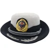 Women ladies military air defense forces senior warrant police officer bowler cap hat