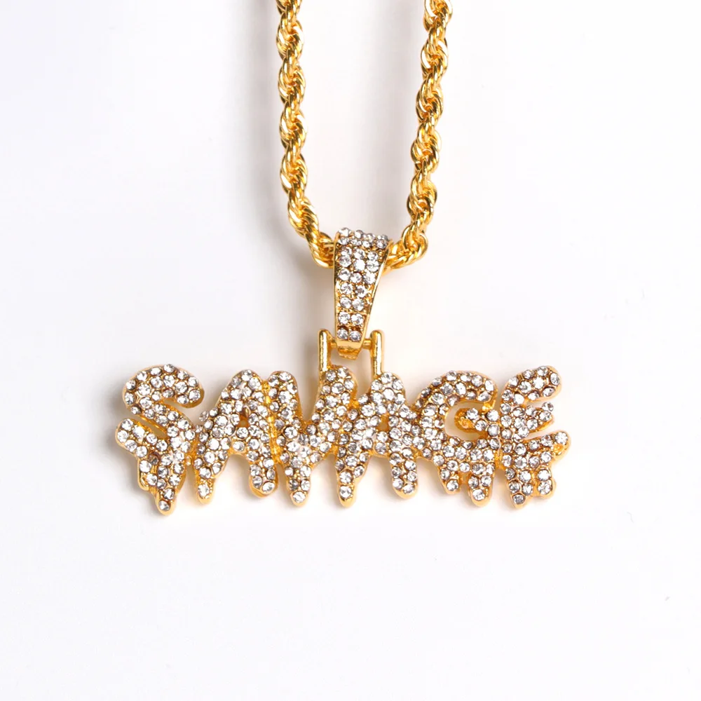 Hip-hop Micro-inlaid Zircon Necklace Hot Selling Rap Trendy Personality Pendant Necklaces Jewellery
Hip-hop Micro-inlaid Zircon Necklace Hot Selling Rap Trendy Personality Pendant Necklaces Jewellery