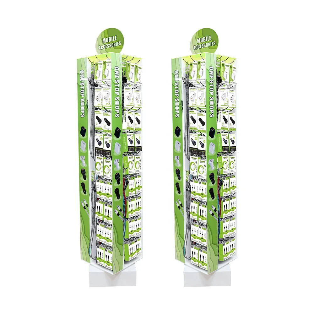 2023 Best Selling Rotating acrylic floor display 38W PD Car charger Adapter 400pcs Mobile phone accessories Display
2023 Best Selling Rotating acrylic floor display 38W PD Car charger Adapter 400pcs Mobile phone accessories Display