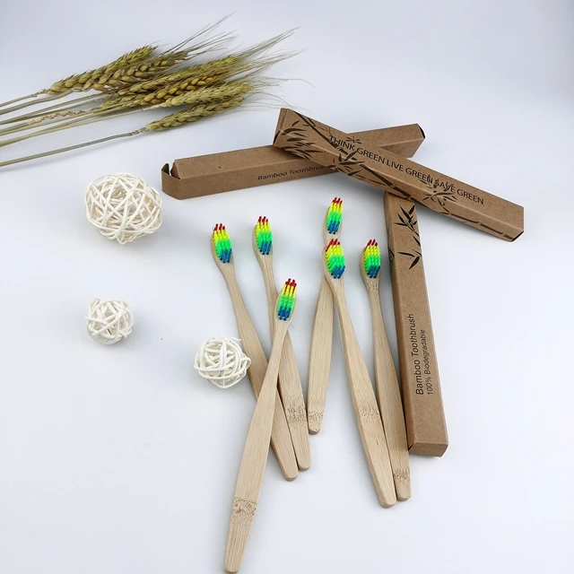 2021 hot sale wholesale price private custom logo label original ecological rainbow brush head bamboo toothbrush, Natural bamboo color
2021 hot sale wholesale price private custom logo label original ecological rainbow brush head bamboo toothbrush, Natural bamboo color