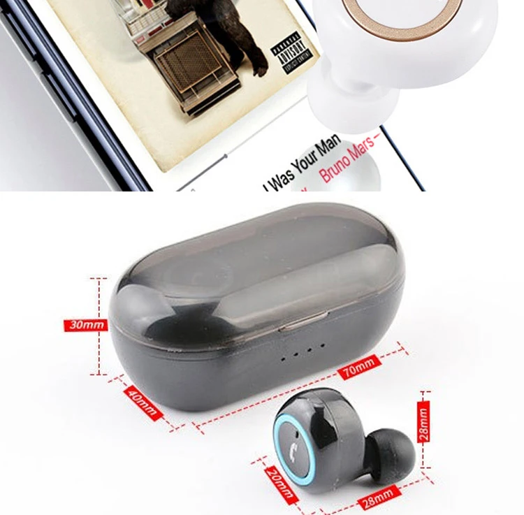 TWS 199 Free Shipping China Factory High Quality Wireless Stereo Earbuds OEM ODM Logo print TWS True Wireless Earbuds 5D Stereo - ANKUX.COM
