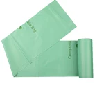 100% biodegradable corn starch garbage bags compostable trash bag(AD124)