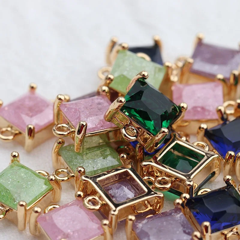 Square 18K Gold Plated Zircon Diy Bracelet Necklace Jewelry Making Accessories M611 10 pcs/lot
Square 18K Gold Plated Zircon Diy Bracelet Necklace Jewelry Making Accessories M611 10 pcs/lot