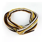 designer fabric headband spandex elastic headbands grid hair wrap band with knot
