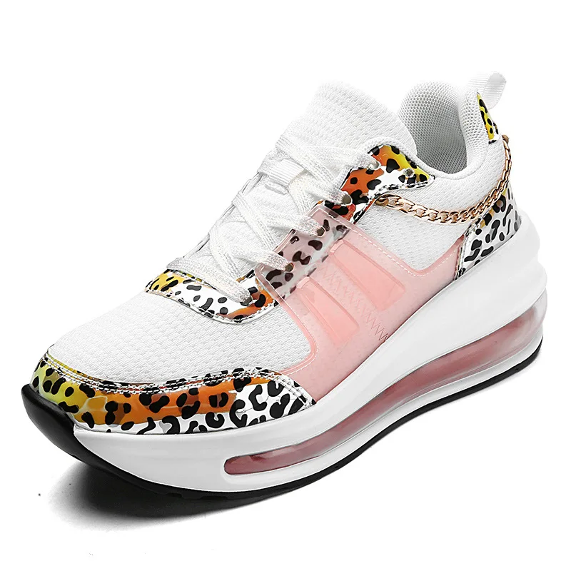Leopard Print Leather Thick Bottom Increased Sneakers Casual Comfortable Sports Shoes For Ladies Women, White black
Leopard Print Leather Thick Bottom Increased Sneakers Casual Comfortable Sports Shoes For Ladies Women, White black